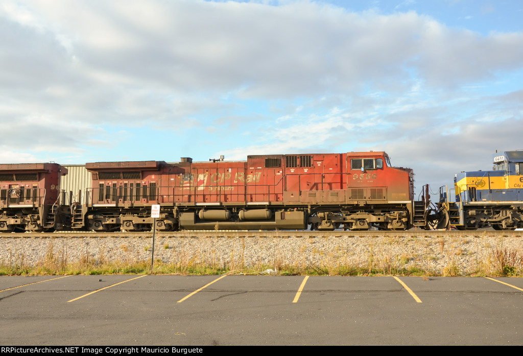 CP AC44CW Locomotive leading a train